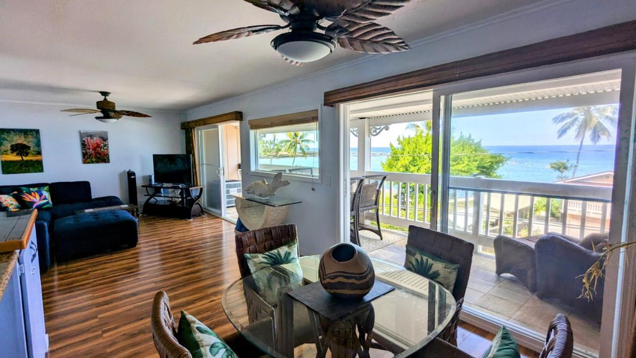 Seaspray Oceanview Lägenhet Kailua-Kona Exteriör bild