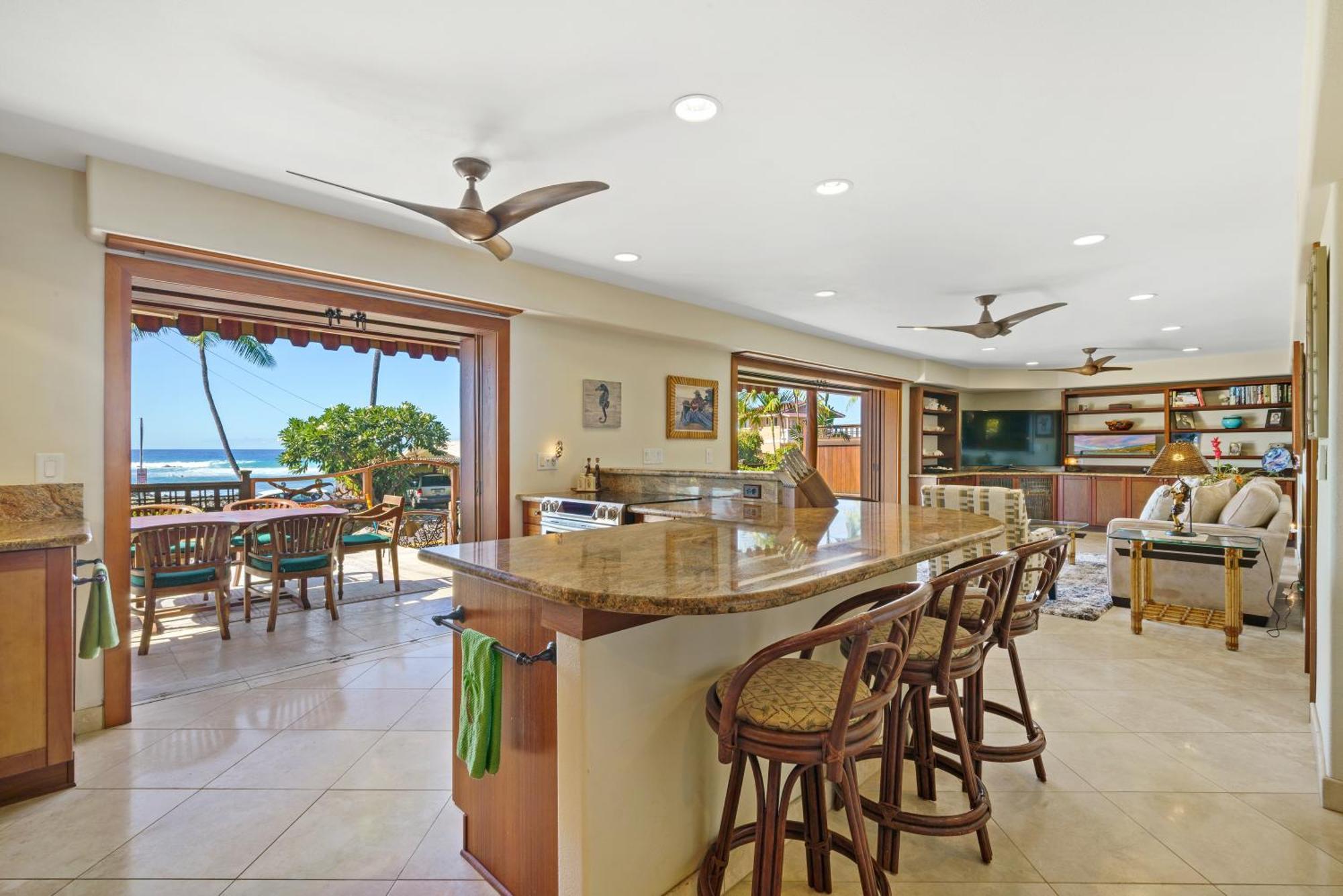Seaspray Oceanview Lägenhet Kailua-Kona Exteriör bild