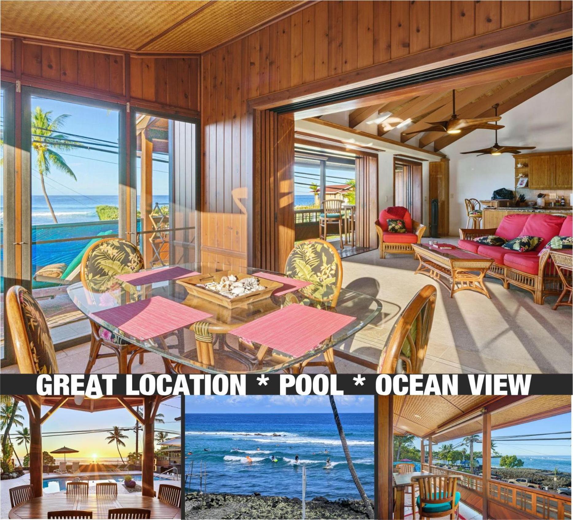 Seaspray Oceanview Lägenhet Kailua-Kona Exteriör bild